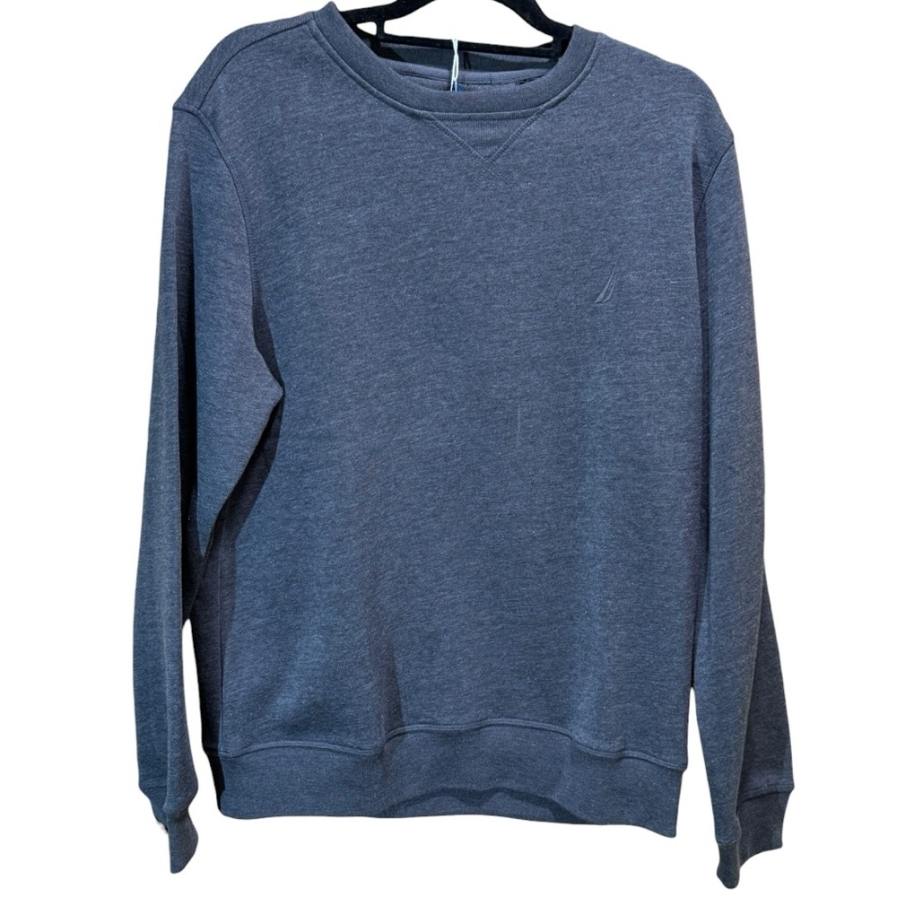 Nautica Men’s Crewneck Sweatshirt Charcoal Heather Medium NWT